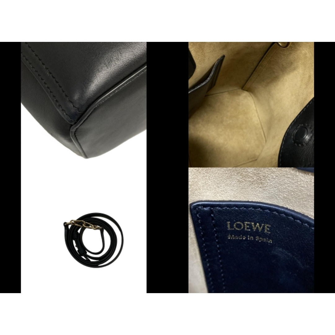 LOEWE(ロエベ)のLOEWE(ロエベ) ハンドバッグ ペブル バケットバッグ ミニ 黒 レディースのバッグ(ハンドバッグ)の商品写真