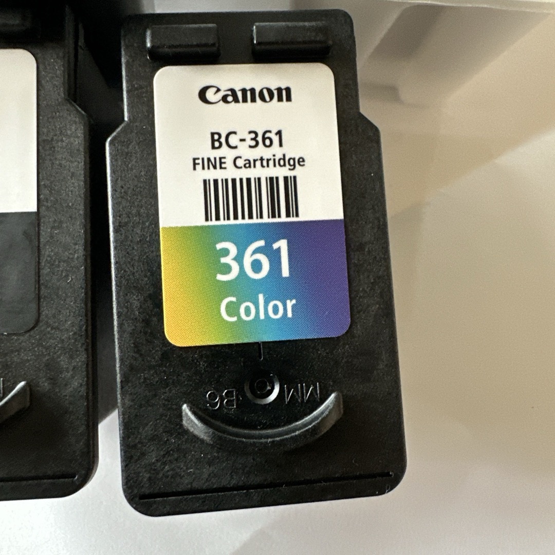Canon(キヤノン)の使用済みと残量あり　Canon BC-360/361 インクカートリッジセット インテリア/住まい/日用品のオフィス用品(その他)の商品写真