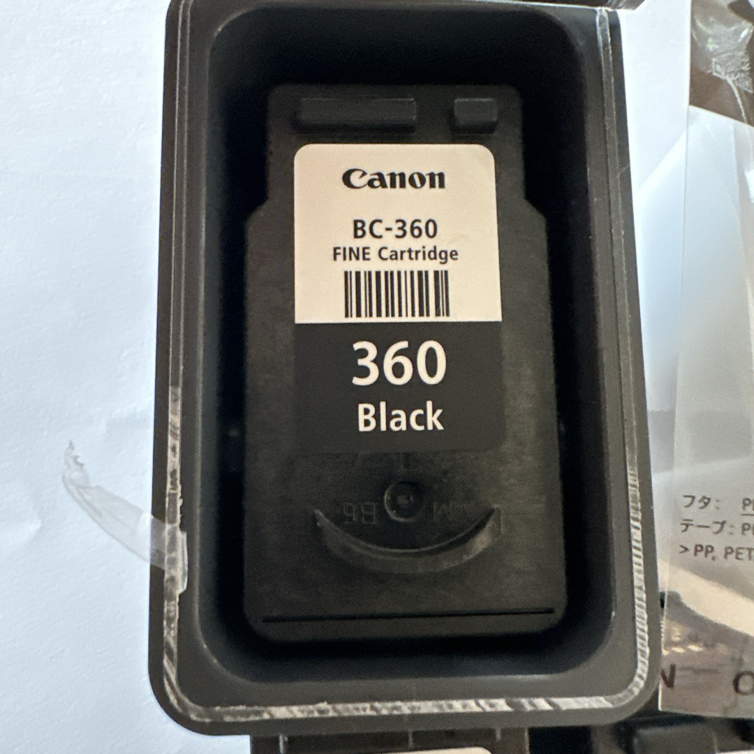 Canon(キヤノン)の使用済みと残量あり　Canon BC-360/361 インクカートリッジセット インテリア/住まい/日用品のオフィス用品(その他)の商品写真
