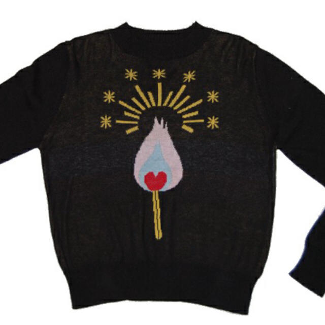 PAMEO POSE(パメオポーズ)のPAMEO POSE BURNING HEART KNIT レディースのトップス(ニット/セーター)の商品写真