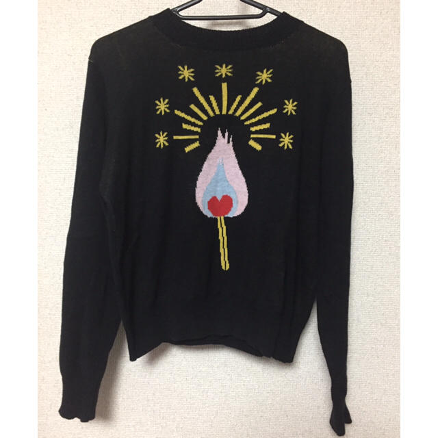 PAMEO POSE(パメオポーズ)のPAMEO POSE BURNING HEART KNIT レディースのトップス(ニット/セーター)の商品写真