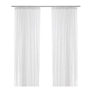 イケア(IKEA)の【IKEA】 カーテン 幅280×長さ250 2枚組 LILL ホワイト(レースカーテン)