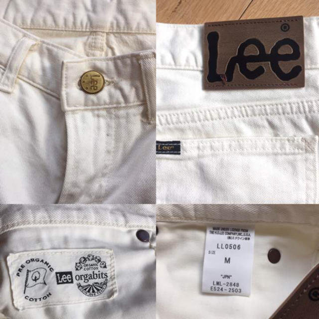 Lee(リー)のLee テーパード白パンツ M レディースのパンツ(デニム/ジーンズ)の商品写真