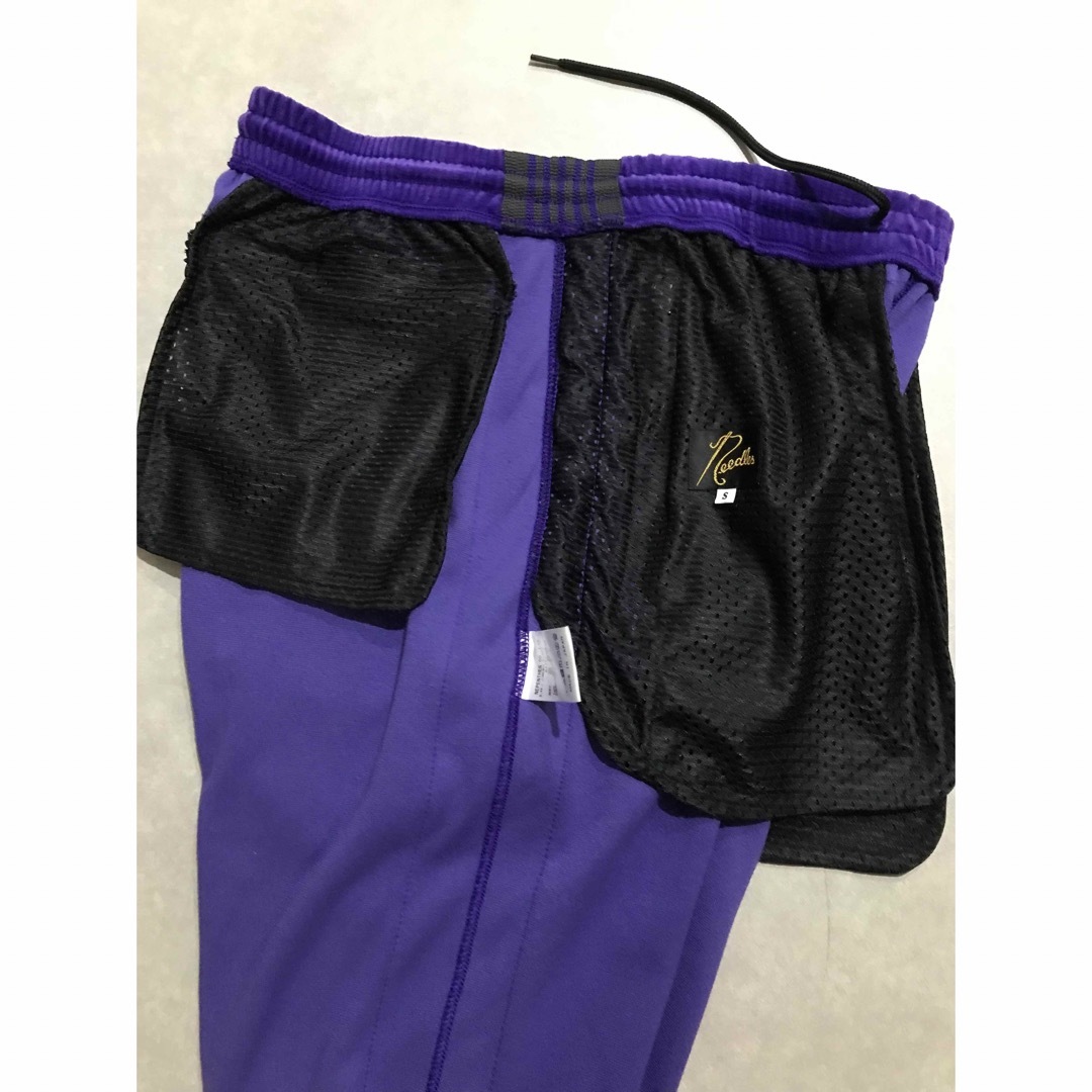 Needles(ニードルス)の美品★Needlesニードルス ベロア ナロートラックパンツ サイドライン メンズのパンツ(その他)の商品写真