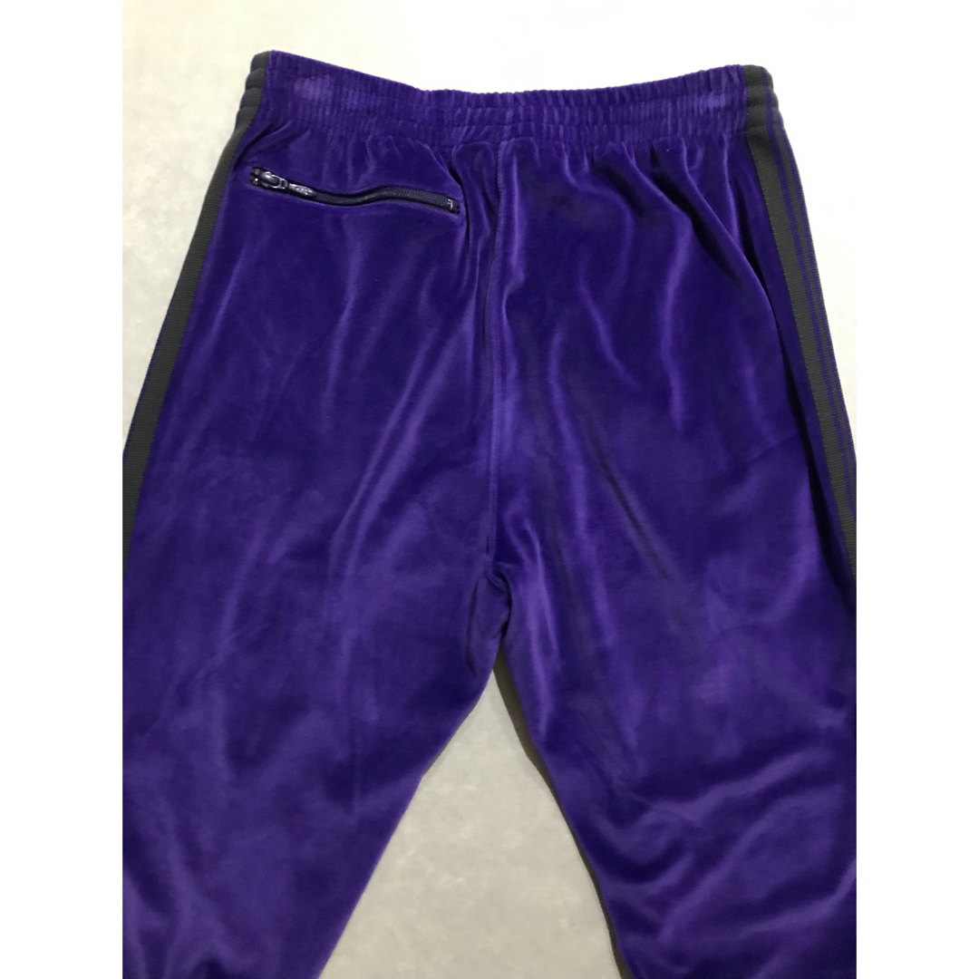 Needles(ニードルス)の美品★Needlesニードルス ベロア ナロートラックパンツ サイドライン メンズのパンツ(その他)の商品写真