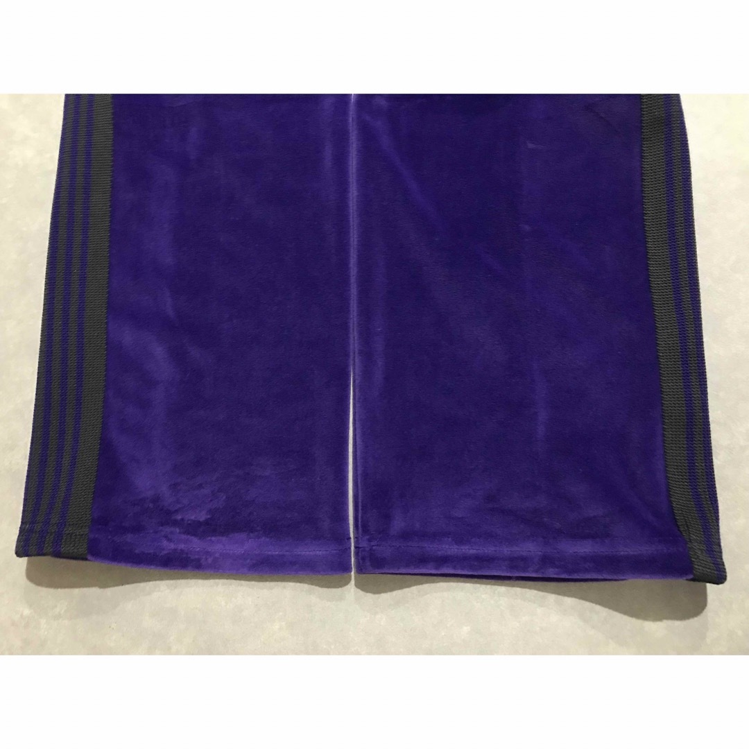 Needles(ニードルス)の美品★Needlesニードルス ベロア ナロートラックパンツ サイドライン メンズのパンツ(その他)の商品写真