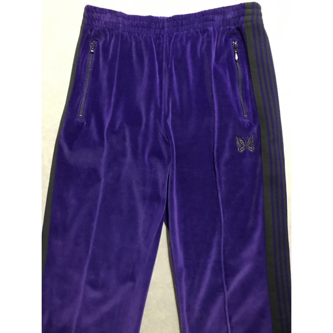 Needles(ニードルス)の美品★Needlesニードルス ベロア ナロートラックパンツ サイドライン メンズのパンツ(その他)の商品写真