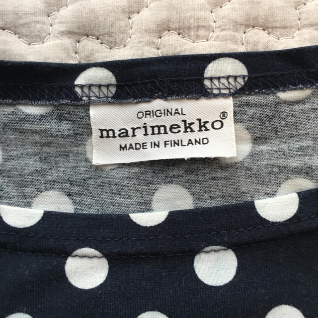 marimekko(マリメッコ)の4月末まで出品  marimekko  マリメッコ  ドット柄チュニック レディースのワンピース(ひざ丈ワンピース)の商品写真