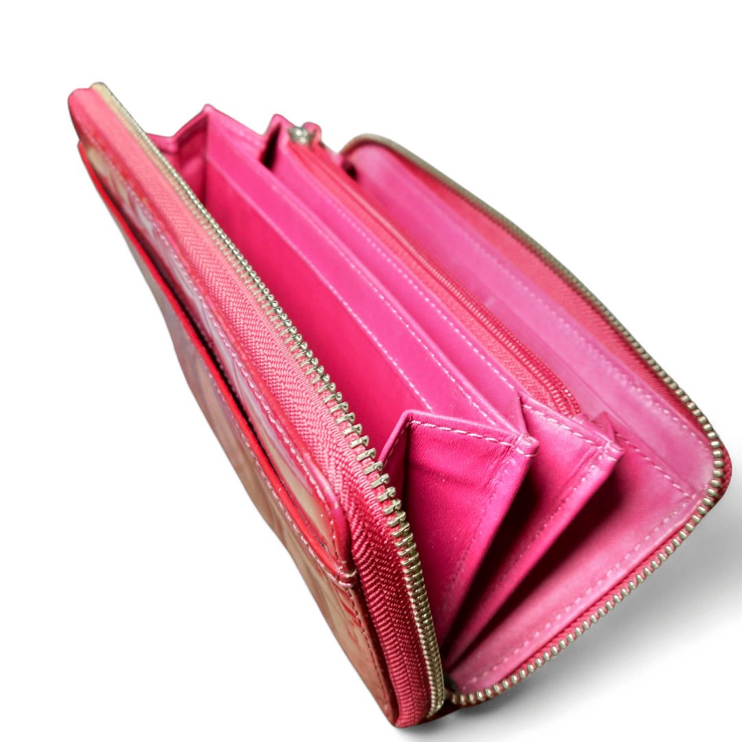 COACH(コーチ)のCOACH 長財布 エナメル バーガンディ レディースのファッション小物(財布)の商品写真