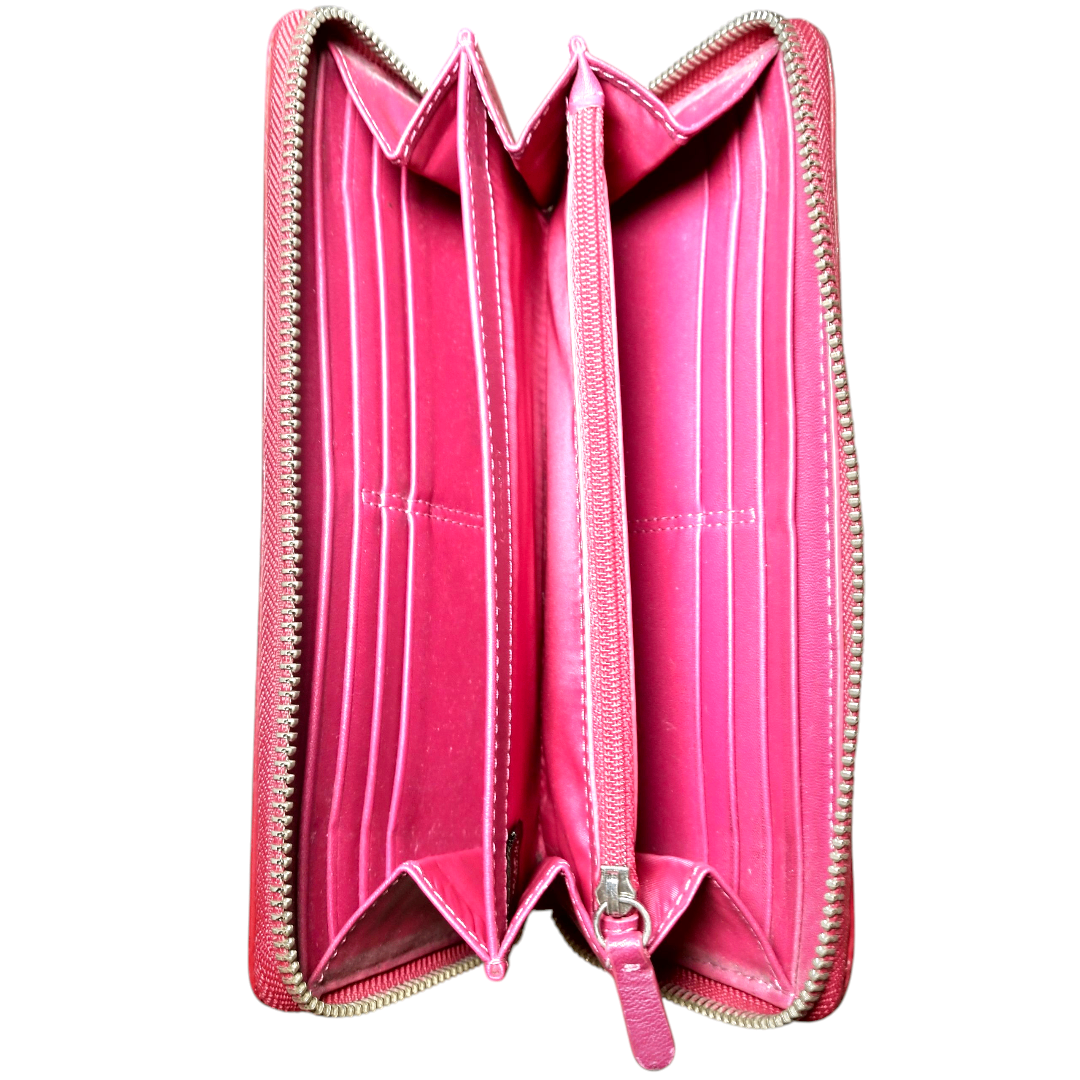 COACH(コーチ)のCOACH 長財布 エナメル バーガンディ レディースのファッション小物(財布)の商品写真