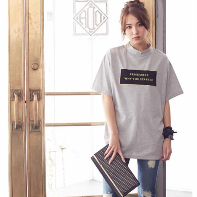 夢展望(ユメテンボウ)のハイネックTシャツ レディースのトップス(Tシャツ(半袖/袖なし))の商品写真