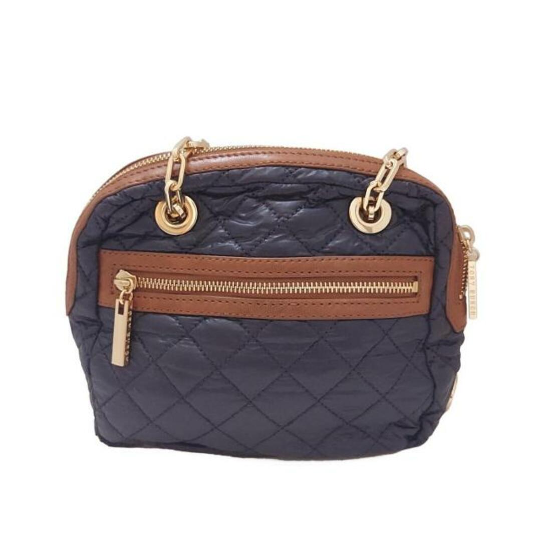 Tory Burch(トリーバーチ)のTORY BURCH(トリーバーチ) ショルダーバッグ - ダークネイビー×ダークブラウン チェーンショルダー/キルティング レザー レディースのバッグ(ショルダーバッグ)の商品写真