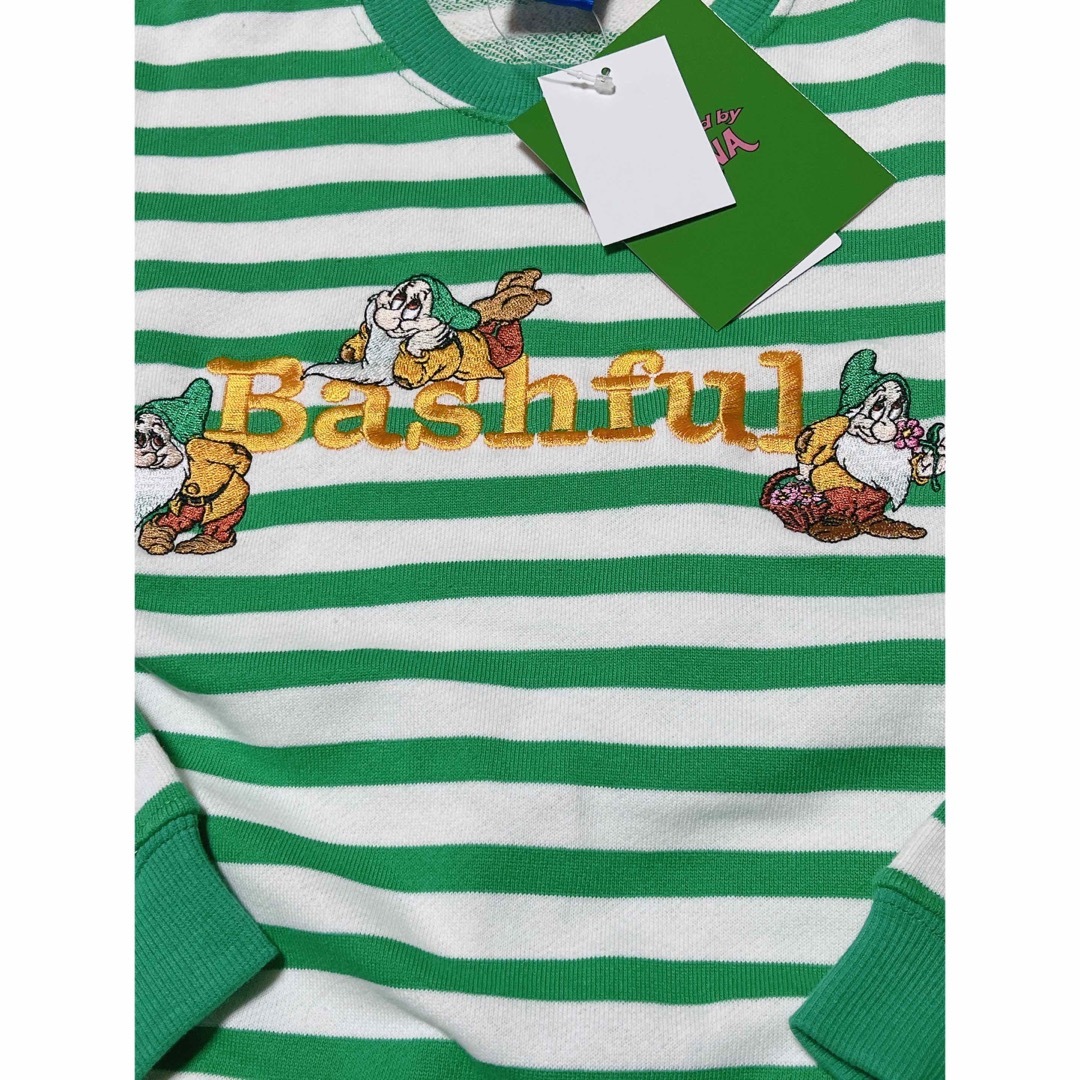 白雪姫(シラユキヒメ)の新品⭐️120⭐️七人のこびと⭐️Bashful トレーナー てれすけ　白雪姫 キッズ/ベビー/マタニティのキッズ服男の子用(90cm~)(その他)の商品写真