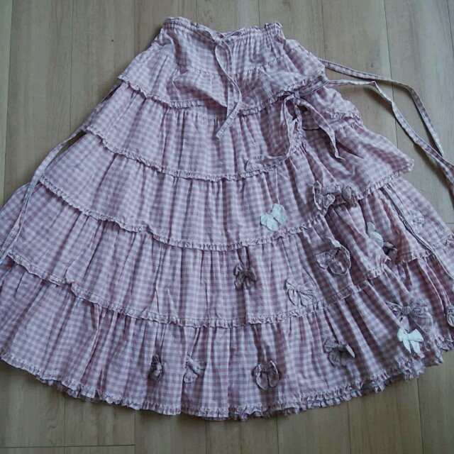 PINK HOUSE(ピンクハウス)の値下げ♪ピンクハウス☆ティアードスカート レディースのスカート(ロングスカート)の商品写真