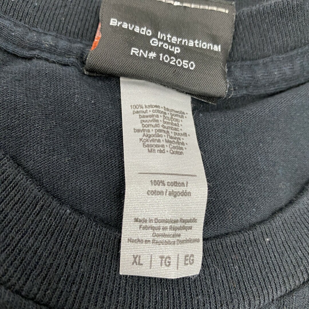 Harley Davidson(ハーレーダビッドソン)の古着 used　HARLEY DAVIDSON　ハーレーダビッドソン　半袖両面プリントTシャツ　黒　ブラック　XLサイズ メンズのトップス(Tシャツ/カットソー(半袖/袖なし))の商品写真