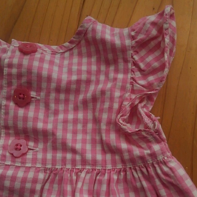 babyGAP(ベビーギャップ)のbabyGAP　ギンガムチェックワンピース キッズ/ベビー/マタニティのベビー服(~85cm)(ワンピース)の商品写真