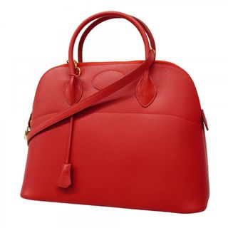 エルメス(HERMES)の★最終価格★SALE【5mb1284-h】エルメス ハンドバッグ ボリード35 アルデンヌ レッド ゴールド金具 〇Y刻印 2wayバッグ【中古】レディース(ハンドバッグ)
