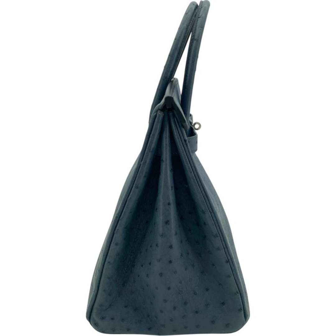 HERMES(エルメス)の エルメス HERMES バーキン35 □E刻 ブルージーン SV金具 オーストリッチ レディース ハンドバッグ レディースのバッグ(ハンドバッグ)の商品写真