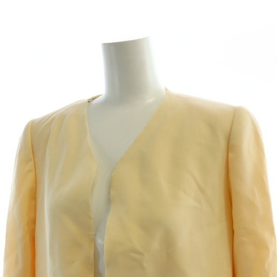 CHANEL(シャネル)のシャネル 07P ノーカラージャケット ウール ココボタン 36 S アイボリー レディースのジャケット/アウター(その他)の商品写真