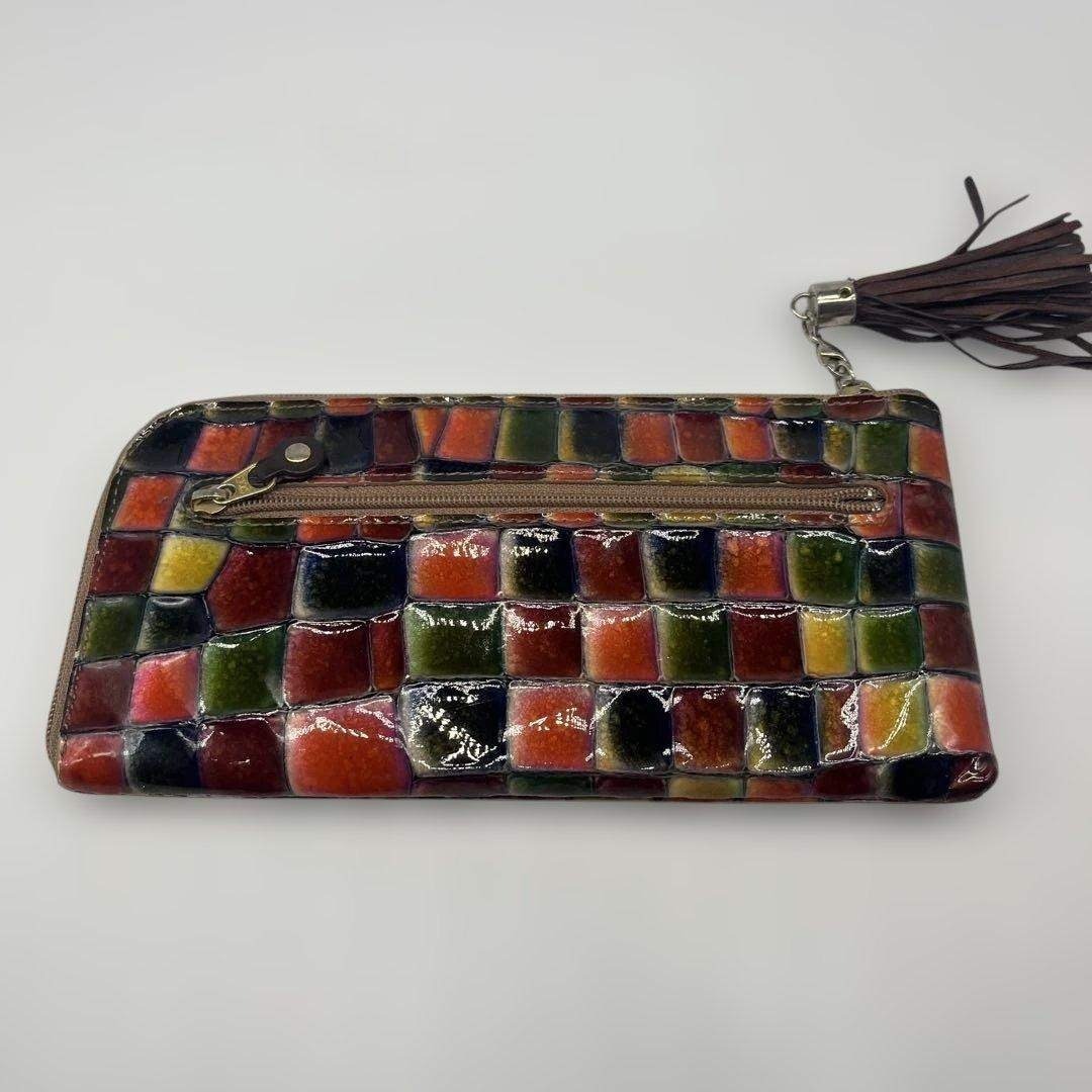 ATAO(アタオ)の美品 ATAO アタオ 長財布 アンコールオレンジ L字ファスナー 金ロゴ 女性 レディースのファッション小物(財布)の商品写真