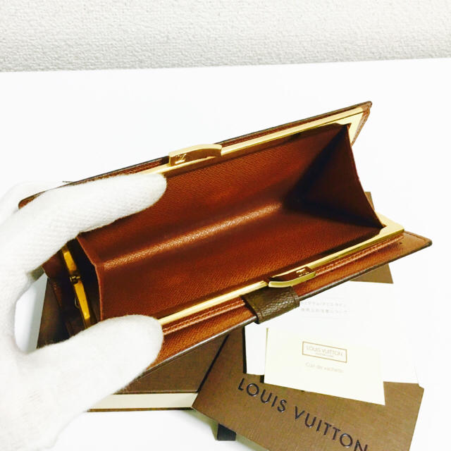 LOUIS VUITTON(ルイヴィトン)の458❤️ほぼ未使用❤️ルイヴィトン❤️がま口 長財布❤️正規品鑑定済み❤️ レディースのファッション小物(財布)の商品写真