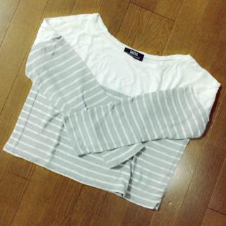 バックス(BACKS)のBACKS ボーダーTシャツ(Tシャツ(長袖/七分))