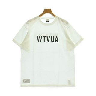 WTAPS ダブルタップス Tシャツ・カットソー S 白 【古着】【中古】【送料無料】(Tシャツ/カットソー(半袖/袖なし))