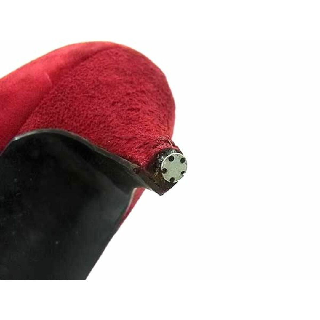 Yves Saint Laurent(イヴサンローラン)のYVESSAINTLAURENT イヴサンローラン チェーン ヒール パンプス 表記サイズ 36 (約23cm) 靴 シューズ レディース ボルドー系 DK4810 レディースの靴/シューズ(ハイヒール/パンプス)の商品写真