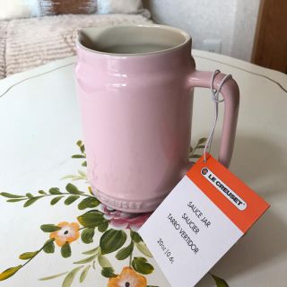 ルクルーゼ(LE CREUSET)の売り切り！未使用 ルクルーゼ ソースジャー ピンク(容器)