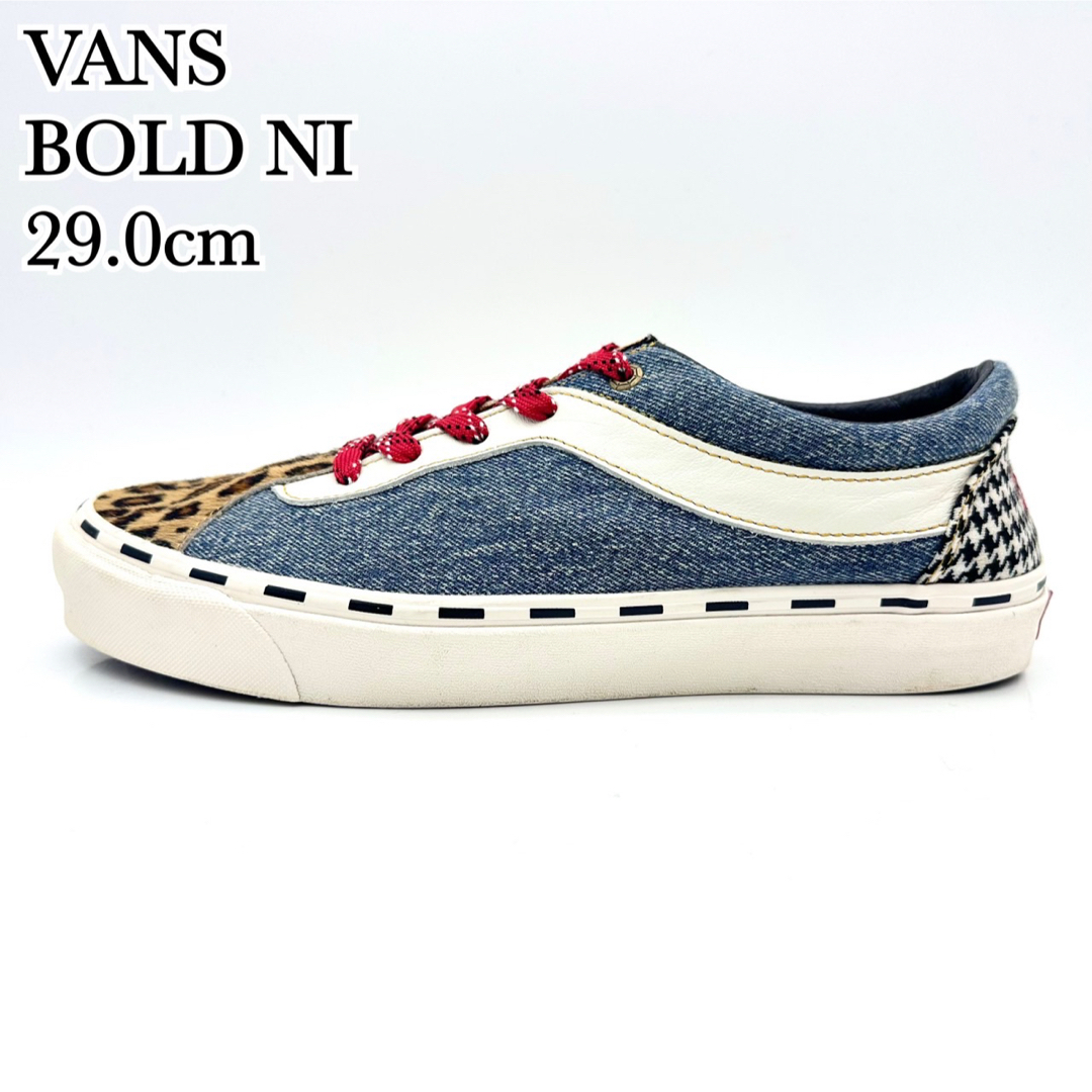 VANS(ヴァンズ)の●VANS ボールドニー マルチカラー デニム レオパード 千鳥 ハラコ メンズの靴/シューズ(スニーカー)の商品写真