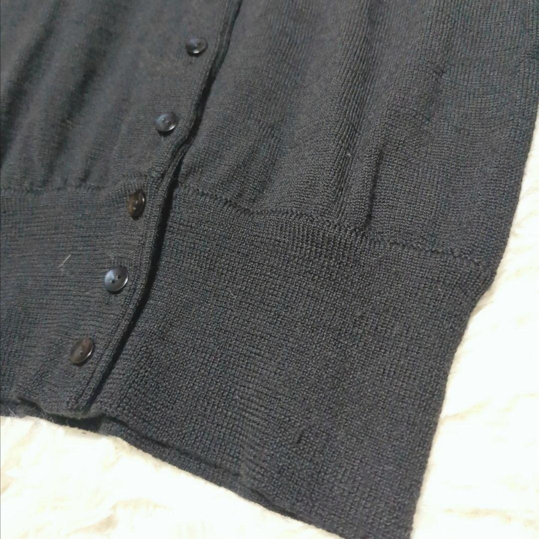 東京ブラウス zuuni カーディガン ブラック 長袖 シンプル ボタン レディースのトップス(カーディガン)の商品写真