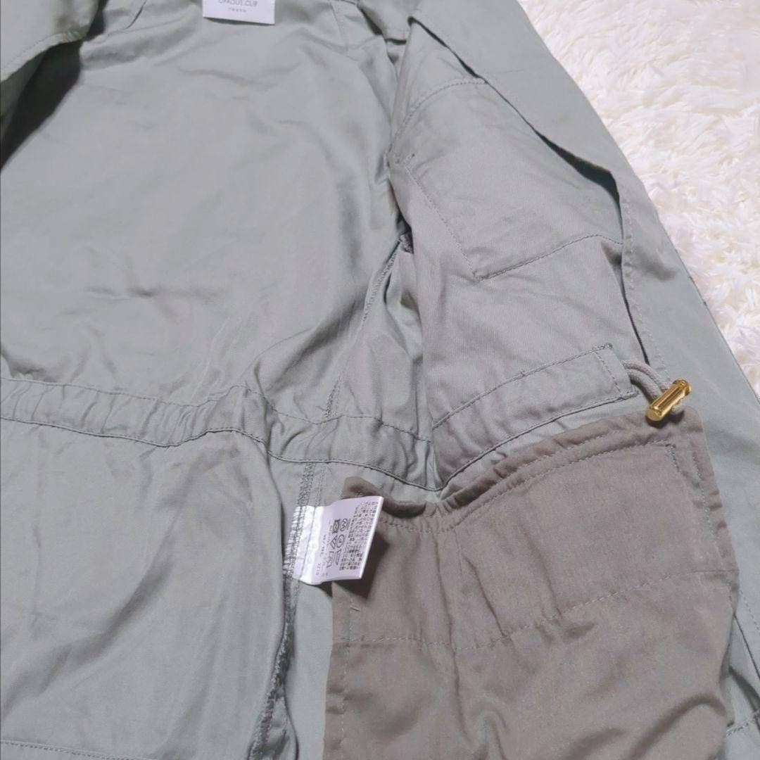 OPAQUE.CLIP(オペークドットクリップ)のオペークドットクリップ ミリタリー ジャケット カーキ 【M】 ジップアップ レディースのジャケット/アウター(ミリタリージャケット)の商品写真