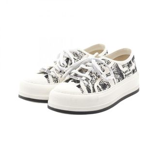 Christian Dior - クリスチャンディオール Christian Dior WALK'N'DIOR スニーカー 靴 キャンバス レディース ホワイト系 / ブラック系 【中古】