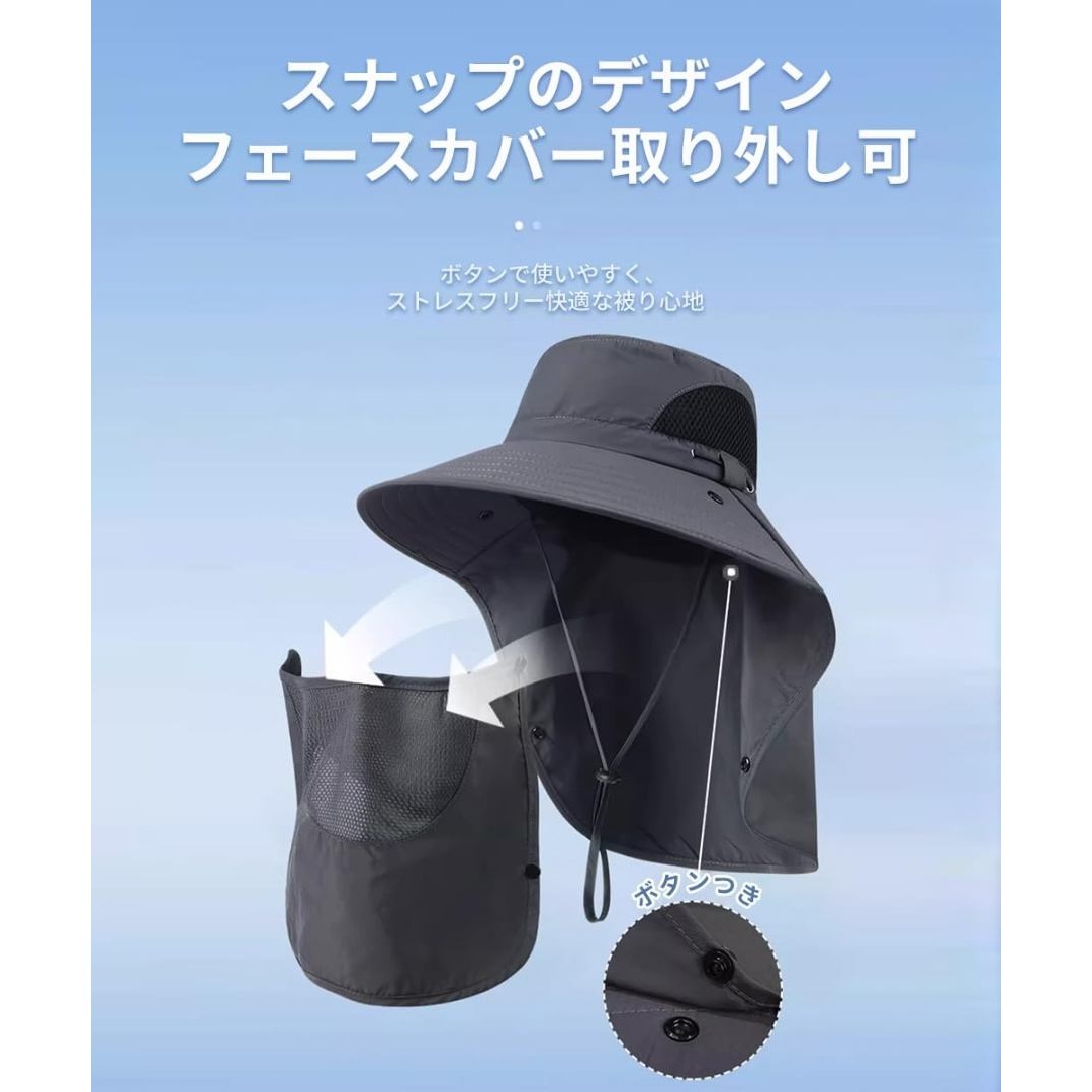 [Karsaer] サンバイザー レディース フェイスカバー 日除け 帽子 ハッ レディースのファッション小物(その他)の商品写真