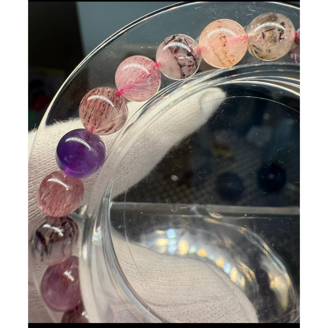 Amulet ✨スーパーセブン ブレスレット 7.3mm レディースのアクセサリー(ブレスレット/バングル)の商品写真