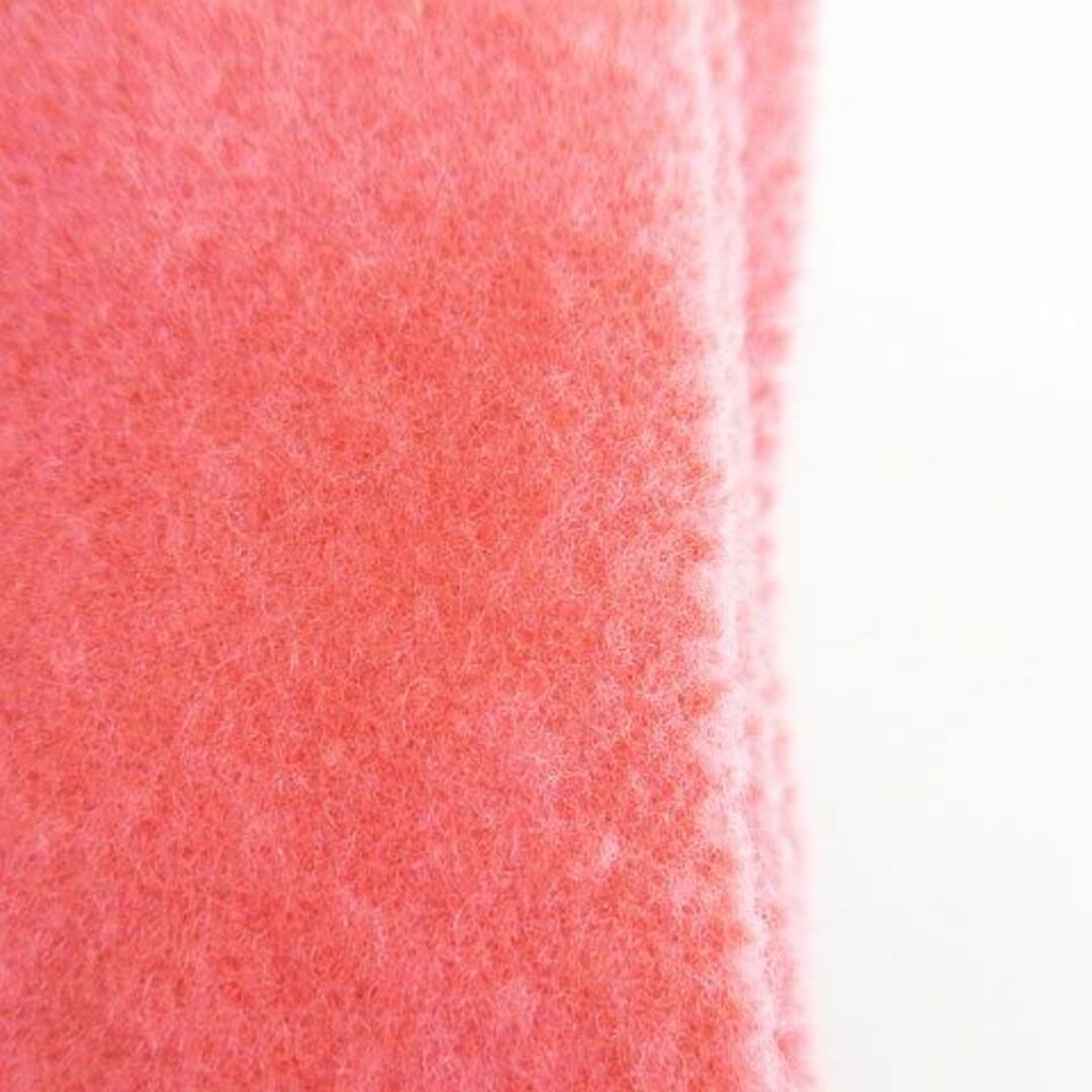 NOLLEY'S(ノーリーズ)のノーリーズ マフラー ショール ピンク系 イタリア製 フリンジ 毛 ウール 無地 レディースのファッション小物(マフラー/ショール)の商品写真