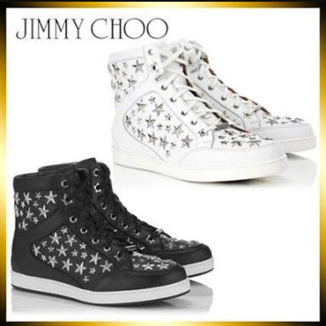 JIMMY CHOO(ジミーチュウ)のジミーチュウ！スタースタッズスニーカー！美品 レディースの靴/シューズ(スニーカー)の商品写真