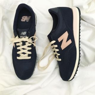 ニューバランス(New Balance)の23cm ネイビー×ベビーピンク 新作 NewBalance(スニーカー)