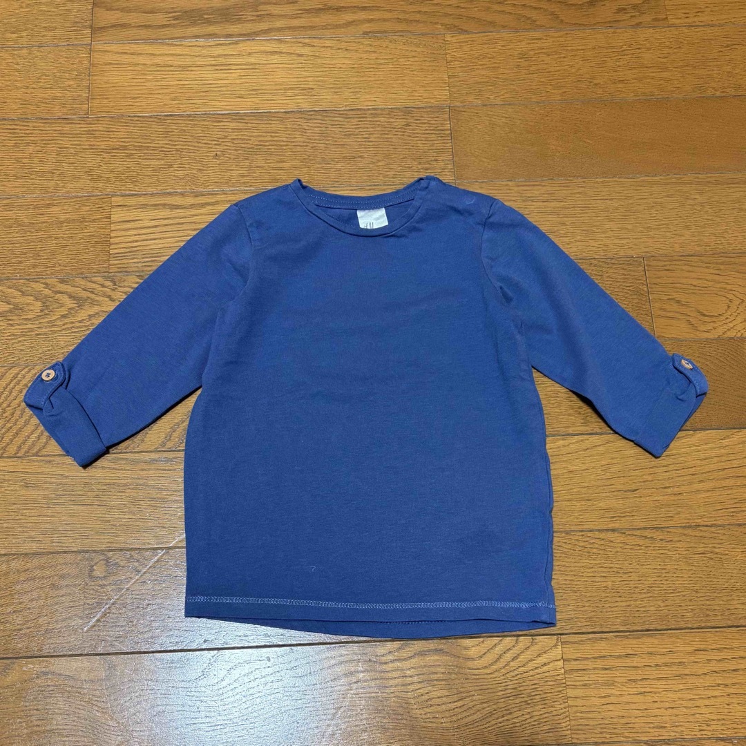H&M(エイチアンドエム)の【秋冬】H&M子供服5点｜80cm｜長袖Tシャツ•ズボン キッズ/ベビー/マタニティのベビー服(~85cm)(シャツ/カットソー)の商品写真
