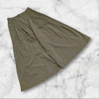 ISBIT GUARDIAN - 【ジーユー】GU（L）ガウチョパンツ ワイドパンツ 無地 カーキ系 カジュアル