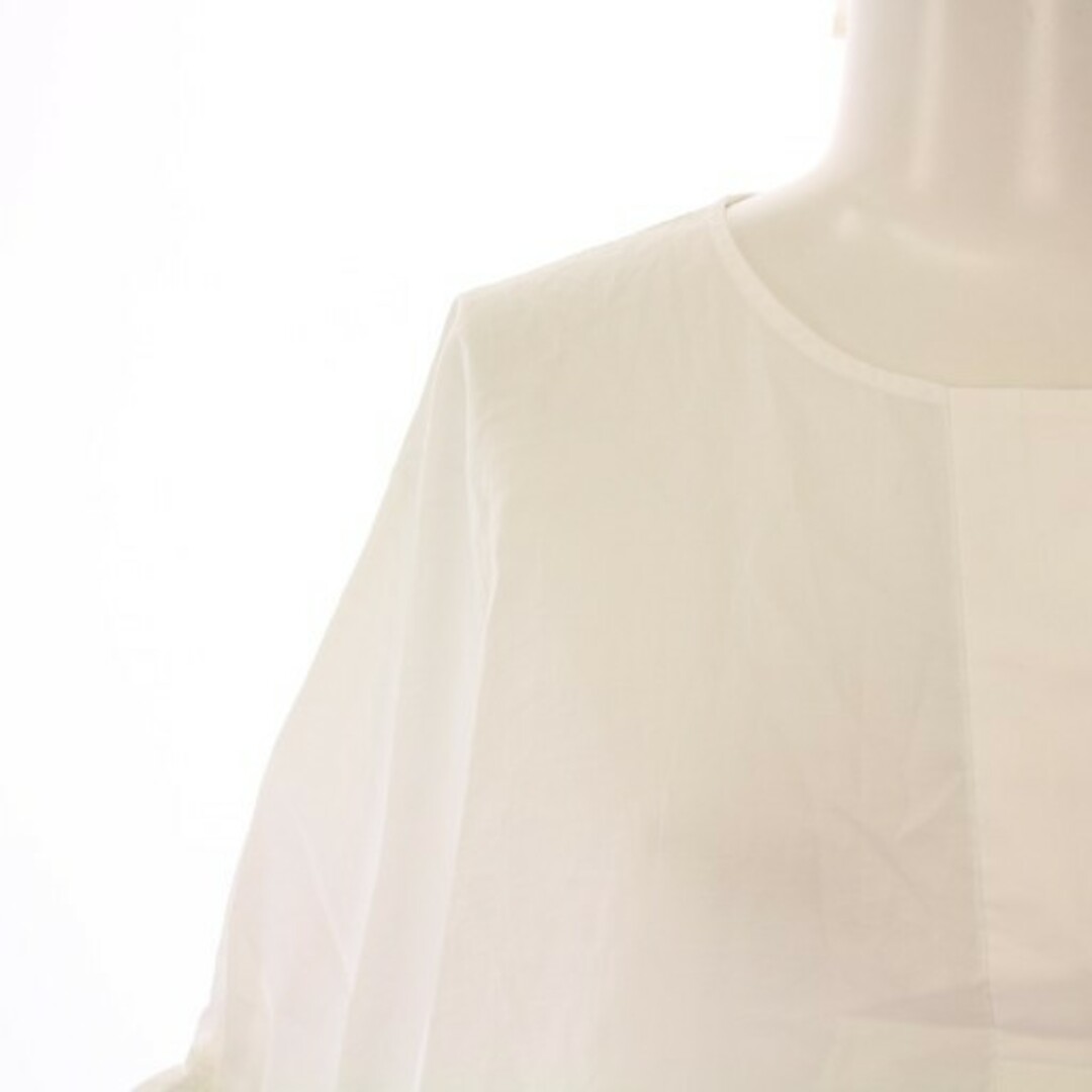 IENA(イエナ)のイエナ ギャザースリーブブラウス シャツ プルオーバー 半袖 スキッパー 白 レディースのトップス(シャツ/ブラウス(半袖/袖なし))の商品写真