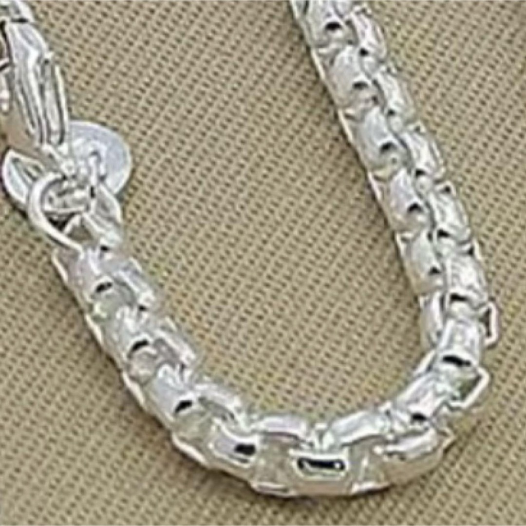 SVRBBRT★ラウンドボックスチェーンブレスレット シルバー 20cm/銀 メンズのアクセサリー(ブレスレット)の商品写真