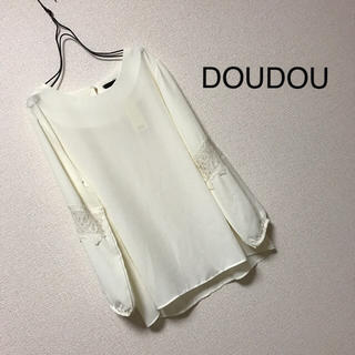 ドゥドゥ(DouDou)の新品タグ付❁﻿ doudou シフォンプルオーバー(シャツ/ブラウス(長袖/七分))