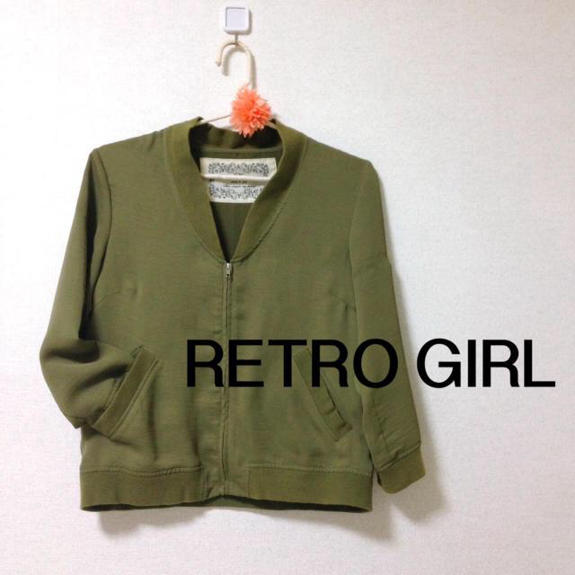 RETRO GIRL(レトロガール)の薄手のミリタリー レディースのジャケット/アウター(ノーカラージャケット)の商品写真