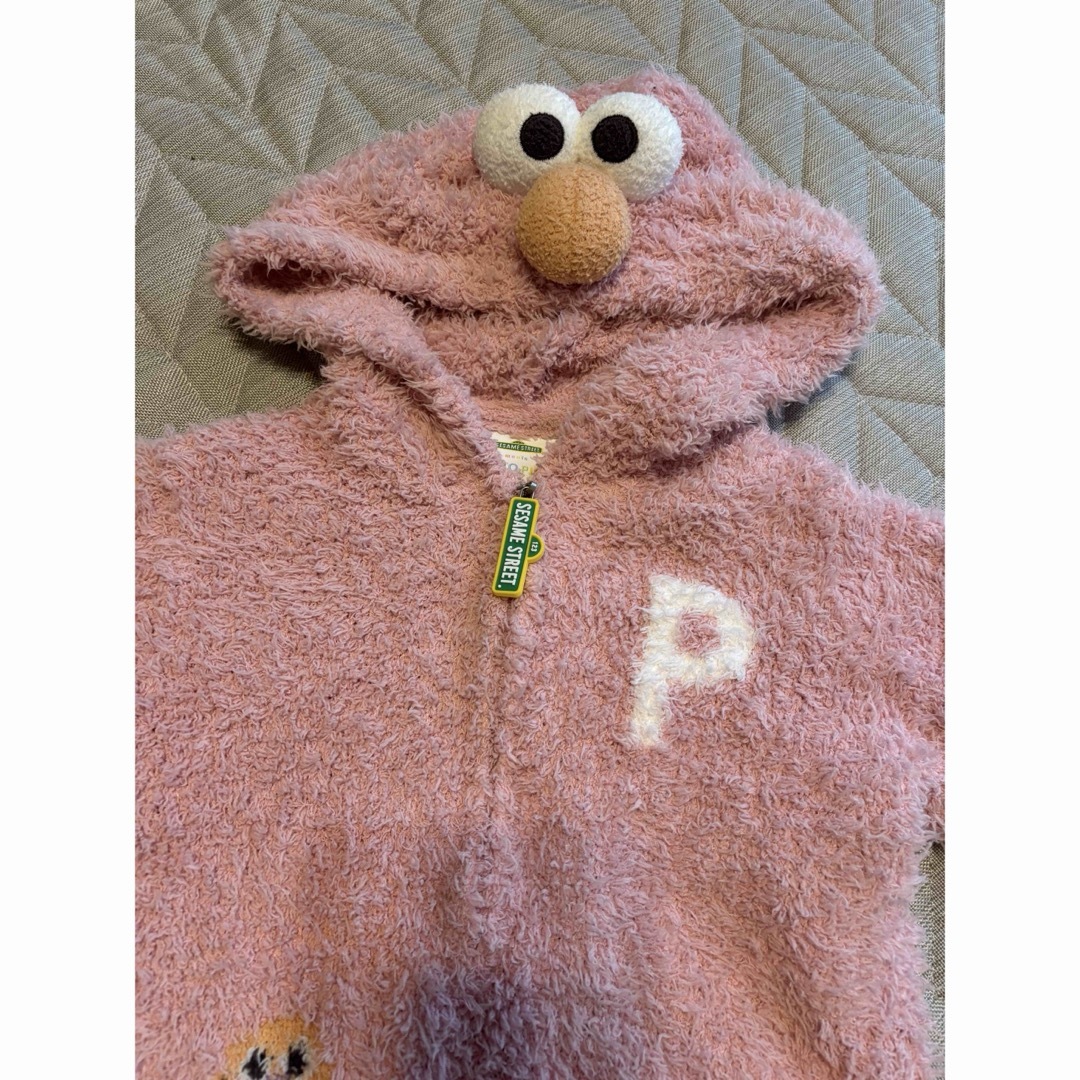 gelato pique(ジェラートピケ)の美品・ジェラートピケ 【SESAME STREET】 エルモ ロンパース キッズ/ベビー/マタニティのベビー服(~85cm)(ロンパース)の商品写真