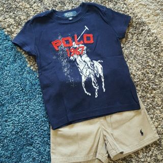 ポロラルフローレン(POLO RALPH LAUREN)のラルフローレン　Tシャツ　パンツセット　80センチ(Ｔシャツ)