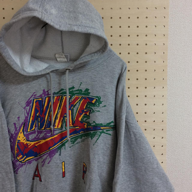 90s vintage NIKE army 薄手 L 霜降りグレー ♯1079