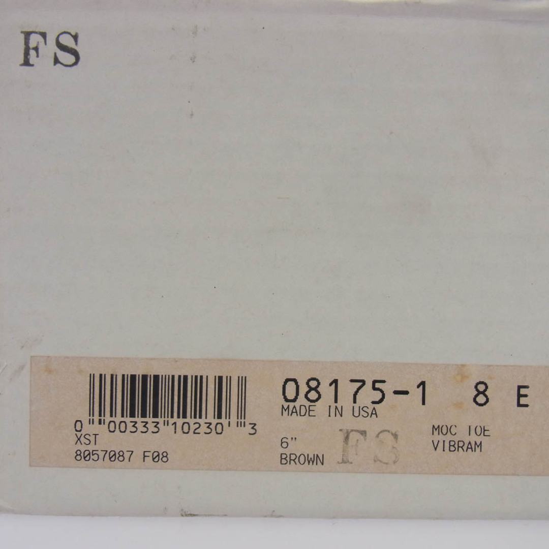 REDWING(レッドウィング)のRED WING レッドウィング 8175 Classic Work 6inch Moc toe リソール モックトゥ ブーツ ブラウン系 US8E【中古】 メンズの靴/シューズ(ブーツ)の商品写真