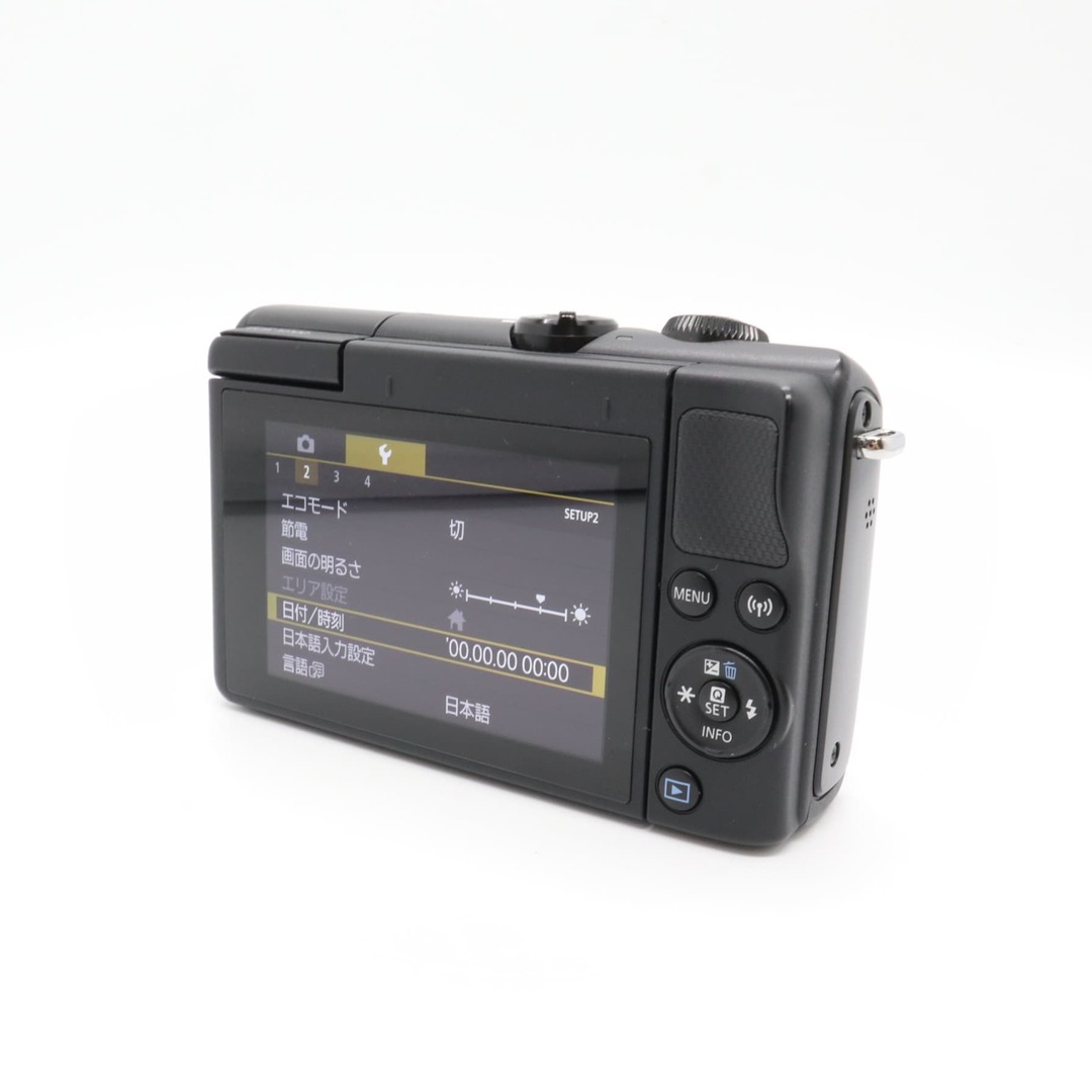 《美品》 ミラーレス一眼カメラ CANON EOS M100 レンズキット ブラック キヤノン キャノン EF-M15-45 IS STM k3256 スマホ/家電/カメラのカメラ(ミラーレス一眼)の商品写真