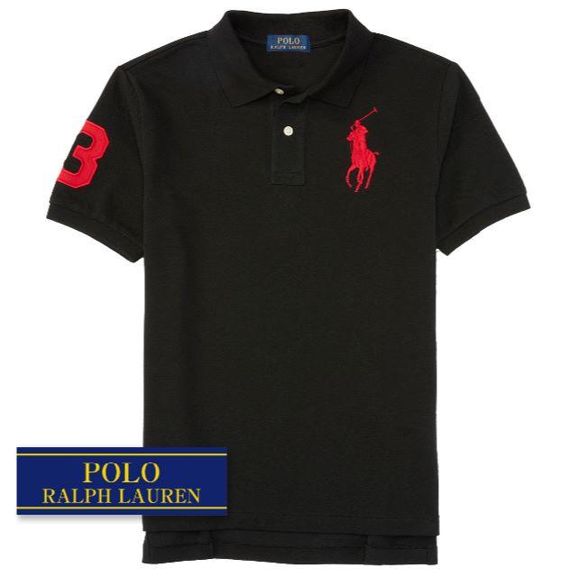 Ralph Lauren(ラルフローレン)の☆新品☆115 ラルフローレン ポロシャツ ブラック 0954   キッズ/ベビー/マタニティのキッズ服男の子用(90cm~)(Tシャツ/カットソー)の商品写真